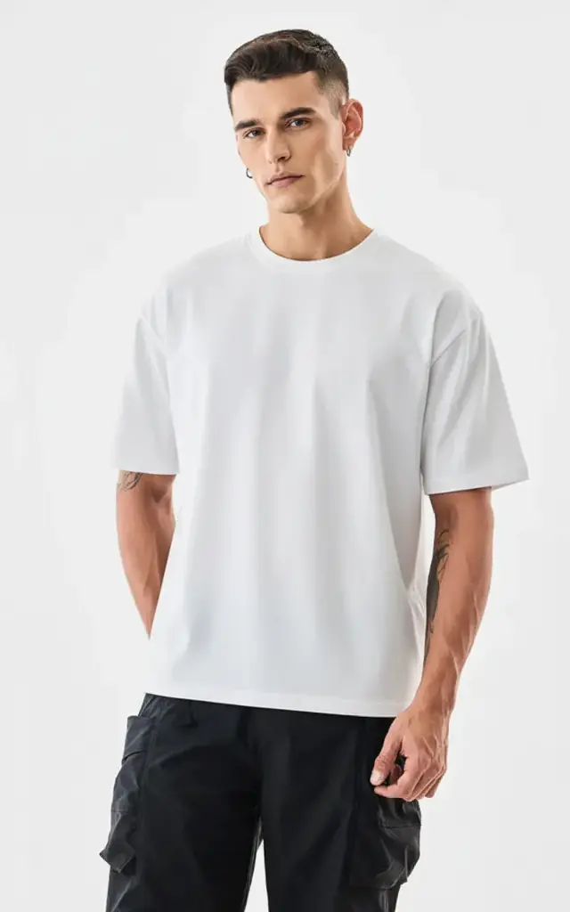 Lainar Bren Relaxed Fit T-Shirt for Men White | Quiet Luxury in Premium Cotton