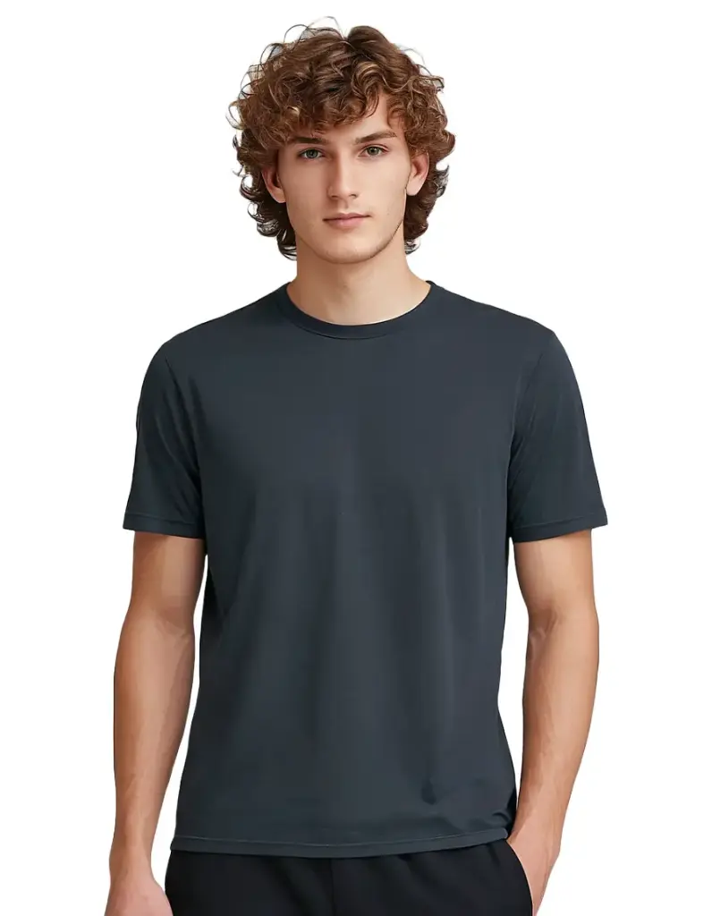 Lainar Bren Classic Cotton T-Shirt for Men Steel Grey | Timeless Everyday Authority