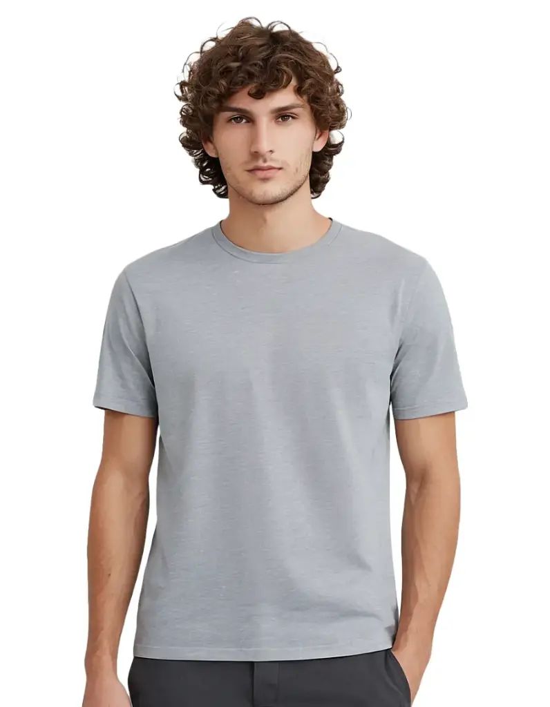 Lainar Bren Classic Cotton T-Shirt for Men Grey | Timeless Everyday Authority